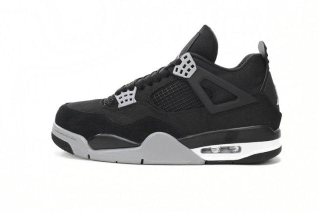 Cheap TBK Air 4 Jordan Black DH7138-006 Canvas 0704